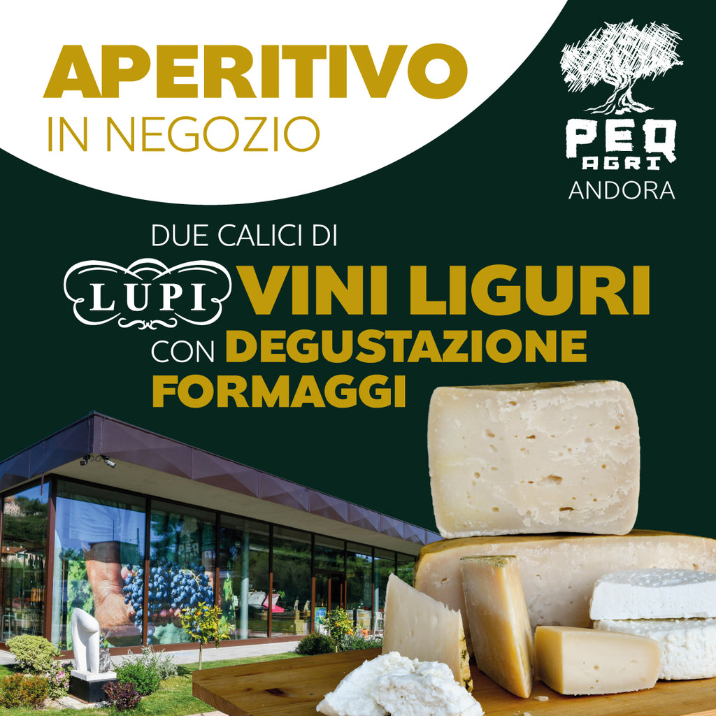 Aperitivo in negozio con degustazione formaggi